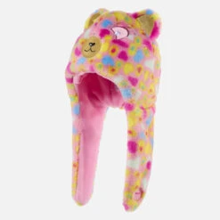 WEDZE Kids' Ski Peruvian Hat - Pink -WEDZE SHOP kids ski peruvian hat pink 2