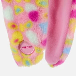 WEDZE Kids' Ski Peruvian Hat - Pink -WEDZE SHOP kids ski peruvian hat pink 3