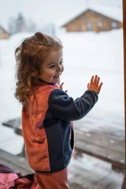 WEDZE Kids' Ski Fleece Jacket - Midwarm Pink -WEDZE SHOP kids ski sled fleece jacket midwarm pink 6