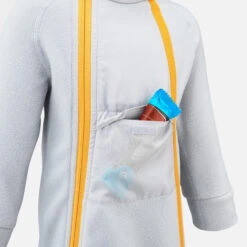 WEDZE KIds' Ski & Sled Fleece Snowsuit - Midwarm Grey -WEDZE SHOP kids ski sled fleece snowsuit midwarm grey 4