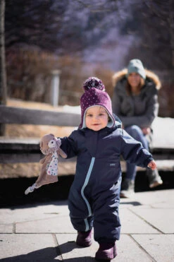 WEDZE Kids' Ski Hat - Warm Purple -WEDZE SHOP kids ski sled hat simple warm purple blue 10
