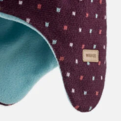 WEDZE Kids' Ski Hat - Warm Purple -WEDZE SHOP kids ski sled hat simple warm purple blue 5