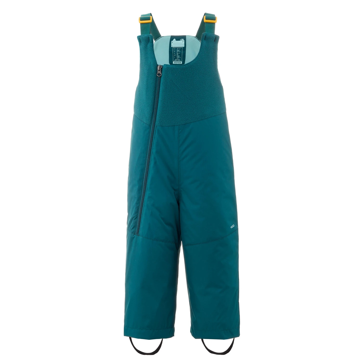 WEDZE Kids' Ski Bib Pants - Warm Blue 2 WEDZE Kids' Ski Bib Pants - Warm Blue - Image 2