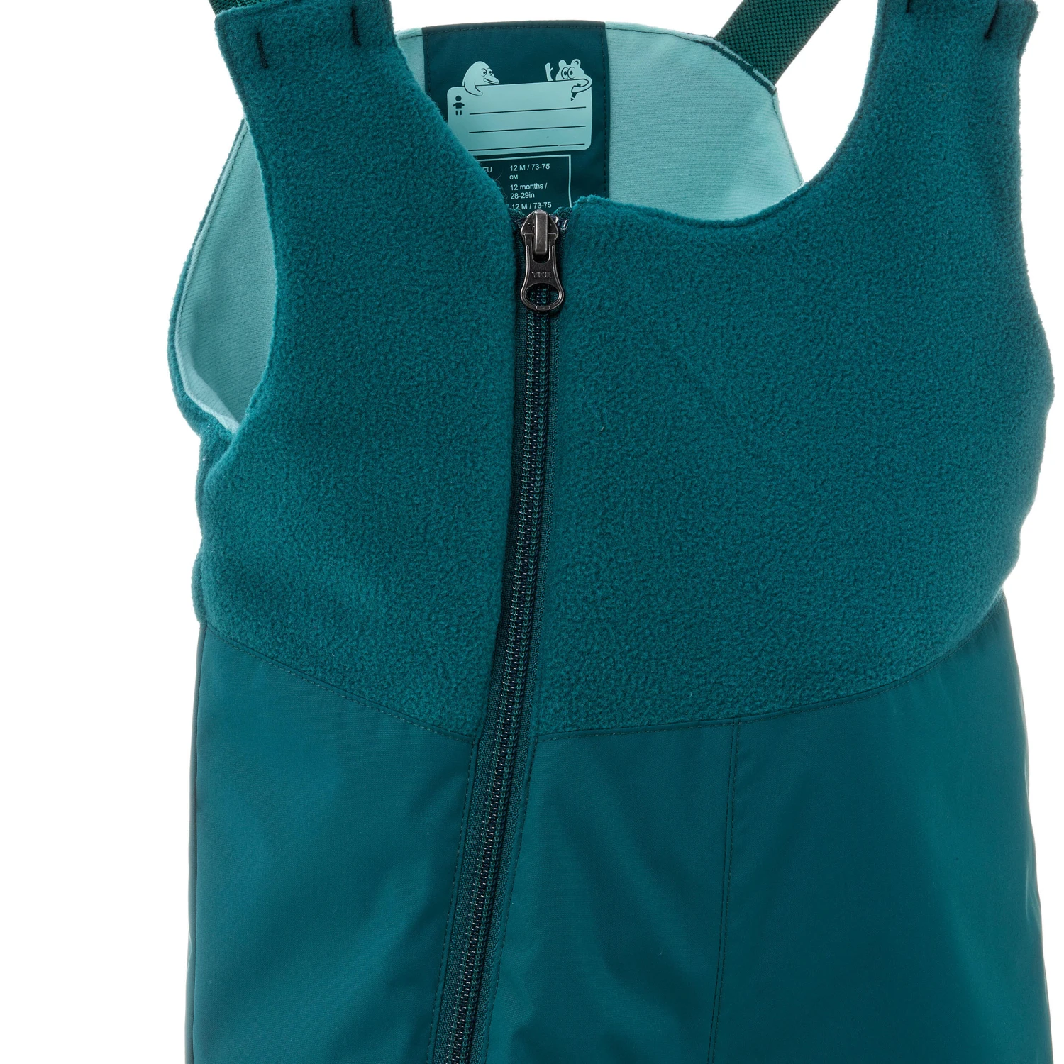 WEDZE Kids' Ski Bib Pants - Warm Blue 5 WEDZE Kids' Ski Bib Pants - Warm Blue - Image 5