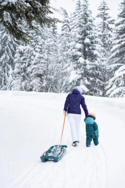 WEDZE Kids' Ski Bib Pants - Warm Blue 15 WEDZE Kids' Ski Bib Pants - Warm Blue -WEDZE SHOP kids ski sledding bib pants warm grey 7