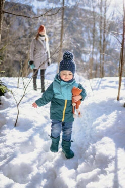 WEDZE Kids' Ski Hat - Warm Blue -WEDZE SHOP kids ski sledding hat simple warm blue 6