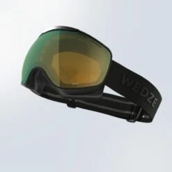 WEDZE Kids' Ski & Snowboard Goggles - G 900 Black