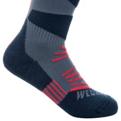 WEDZE Kids’ Ski Socks - 500 Blue -WEDZE SHOP kids ski socks 500 blue 2