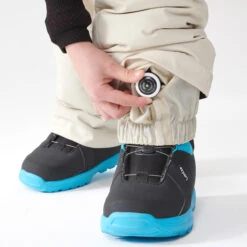 Kids' Snowboard Bib Pants - BIB 500 Beige -WEDZE SHOP kids snowboard bib pants bib 500 beige 10