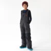 Kids' Snowboard Bib Pants - 500 Black