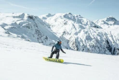 Kids' Snowboard Bib Pants - 500 Black -WEDZE SHOP kids snowboard bib pants bib 500 black 14