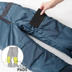 Kids' Snowboard Bib Pants - 500 Black -WEDZE SHOP kids snowboard bib pants bib 500 black 7