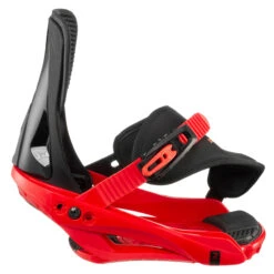 Kids’ Snowboard Bindings S - Faky Black/Red -WEDZE SHOP kids snowboard bindings s faky black red 4