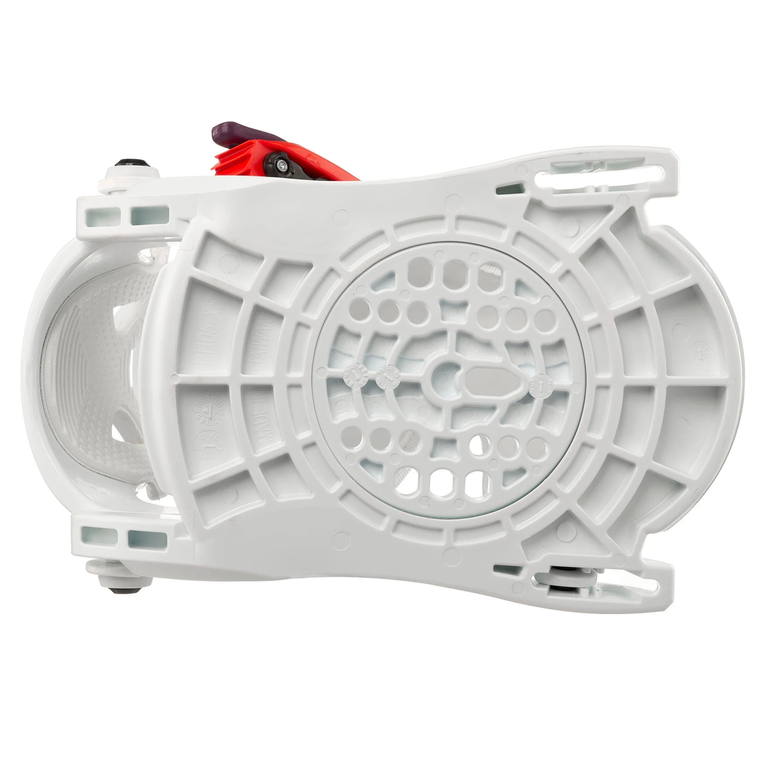 Kids’ Snowboard Bindings XS - Faky White/Red 7 Kids’ Snowboard Bindings XS - Faky White/Red - Image 7