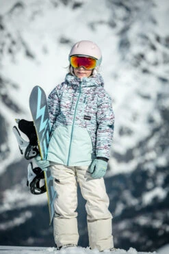 Kids' Snowboard Jacket - SNB 500 Blue 30 Kids' Snowboard Jacket - SNB 500 Blue -WEDZE SHOP kids snowboard jacket snb 500 blue 13