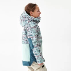 Kids' Snowboard Jacket - SNB 500 Blue 19 Kids' Snowboard Jacket - SNB 500 Blue -WEDZE SHOP kids snowboard jacket snb 500 blue 2