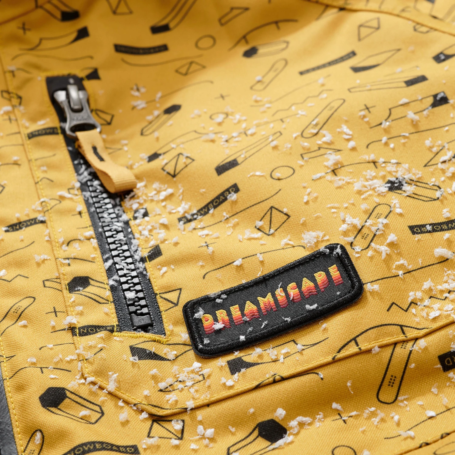 Kids’ Snowboard Jacket – SNB 500 Yellow 14 Kids’ Snowboard Jacket – SNB 500 Yellow - Image 14