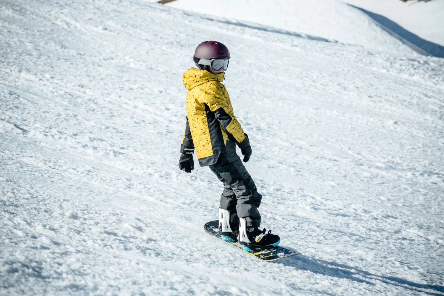 Kids’ Snowboard Jacket – SNB 500 Yellow 18 Kids’ Snowboard Jacket – SNB 500 Yellow - Image 18