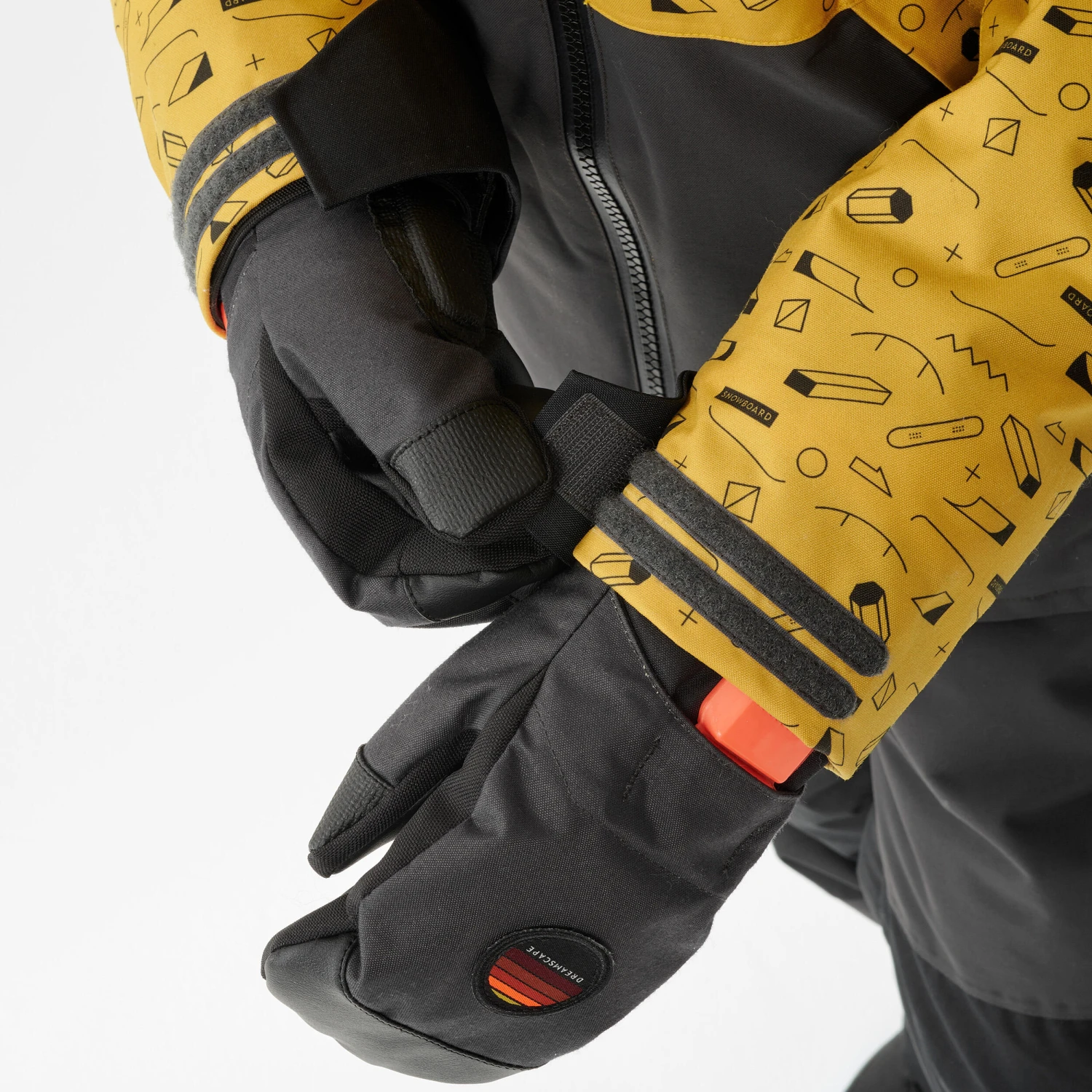 Kids’ Snowboard Jacket – SNB 500 Yellow 8 Kids’ Snowboard Jacket – SNB 500 Yellow - Image 8