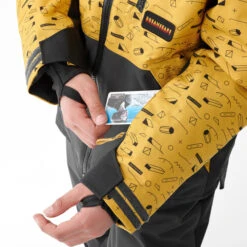 Kids’ Snowboard Jacket – SNB 500 Yellow 27 Kids’ Snowboard Jacket – SNB 500 Yellow -WEDZE SHOP kids snowboard jacket snb 500 yellow 8