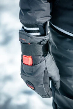 Kids' Snowboard Protective Mittens - MI 500 Black 20 Kids' Snowboard Protective Mittens - MI 500 Black -WEDZE SHOP kids snowboard protective mittens mi 500 black 9