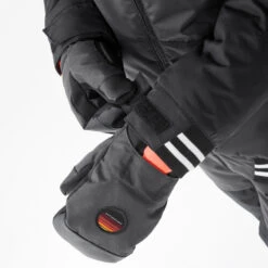 Kids’ Snowboard Jacket – SNB 100 Black -WEDZE SHOP kids snowboard ski jacket snb 100 black 7