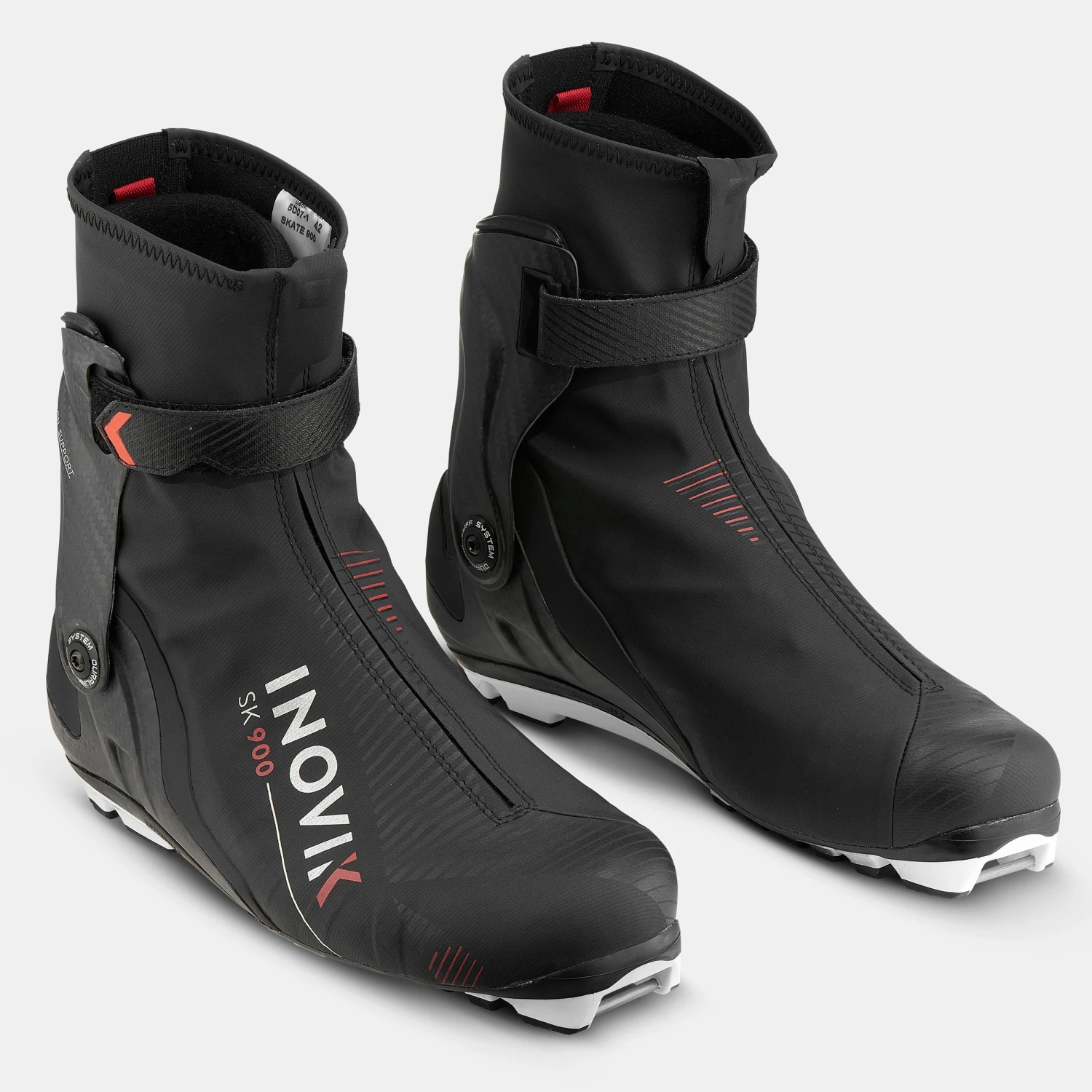 Men's Cross-Country Skate Skiing Boots - XC S 900 Black 7 Men's Cross-Country Skate Skiing Boots - XC S 900 Black - Image 7