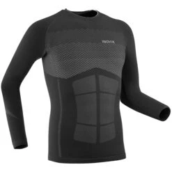Men’s Base Layer Ski Top - 900 Black