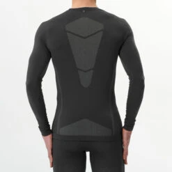 Men’s Base Layer Ski Top - 900 Black -WEDZE SHOP men s cross country skiing base layer top uw 900 grey 3