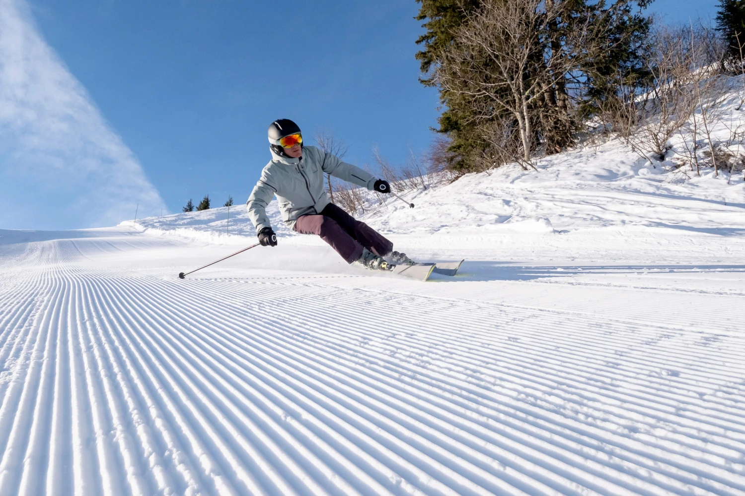 WEDZE Men’s Downhill Skis With Bindings - Boost 580 Grey 10 WEDZE Men’s Downhill Skis With Bindings - Boost 580 Grey - Image 10