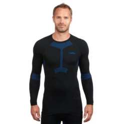 WEDZE Men’s Ski Base Layer Top - BL 580 Black -WEDZE SHOP men s ski base layer top 580 i soft black 2