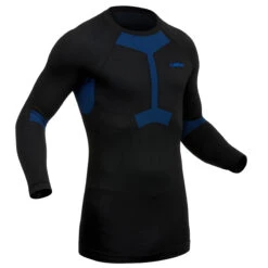 WEDZE Men’s Ski Base Layer Top - BL 580 Black
