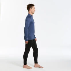 WEDZE Men's Ski Base Layer Top - BL 500 Blue 9 WEDZE Men's Ski Base Layer Top - BL 500 Blue -WEDZE SHOP men s ski base layer top bl 500 blue 3