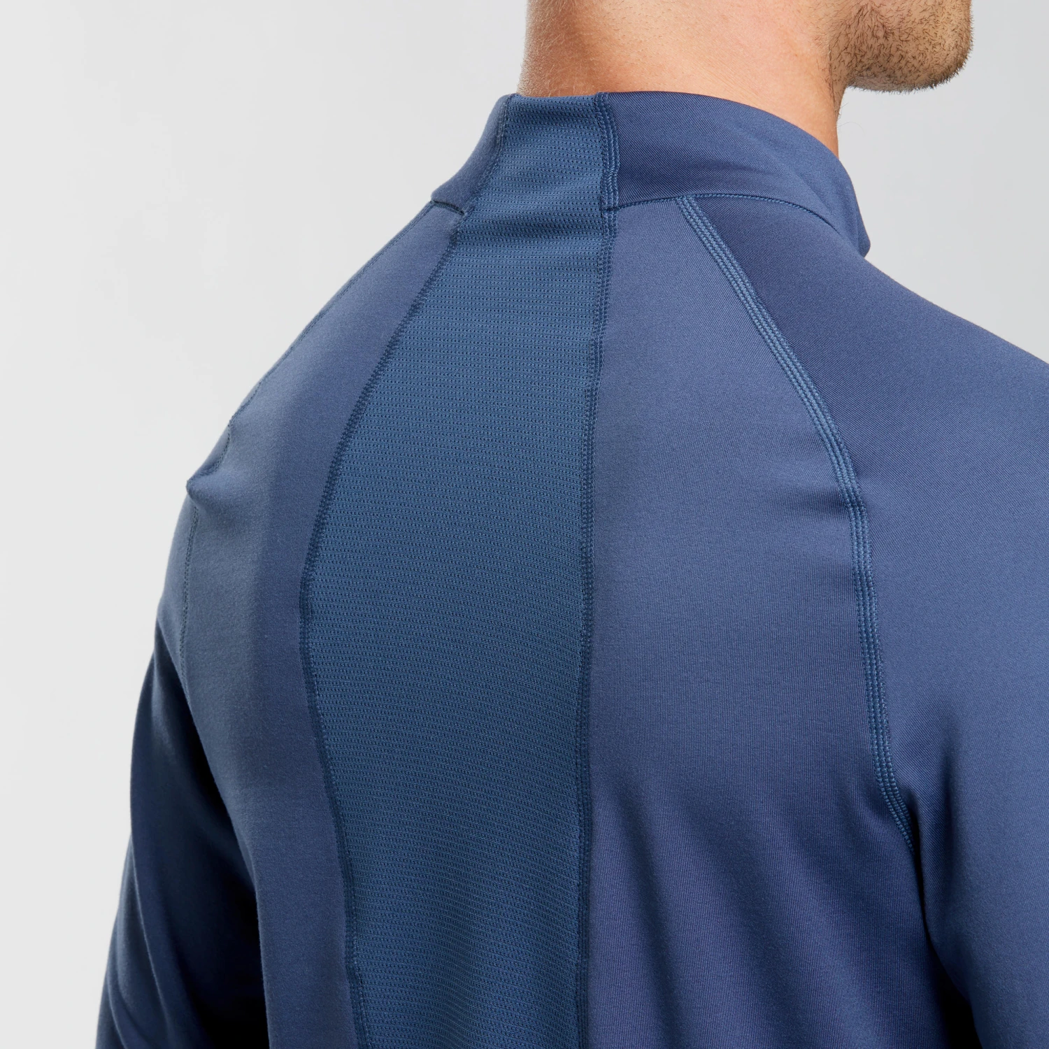 WEDZE Men's Ski Base Layer Top - BL 500 Blue 6 WEDZE Men's Ski Base Layer Top - BL 500 Blue - Image 6