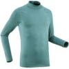 WEDZE Men's Ski Base Layer Top - BL 500 Green