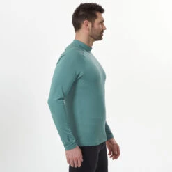 WEDZE Men's Ski Base Layer Top - BL 500 Green -WEDZE SHOP men s ski base layer top bl 500 green 6