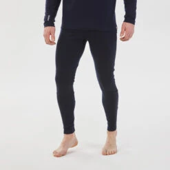 WEDZE Men’s Ski Base Layer Bottoms - BL 900 Navy -WEDZE SHOP men s ski merino base layer bottoms bl 900 blue 2