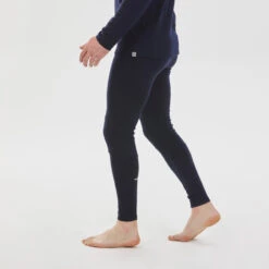 WEDZE Men’s Ski Base Layer Bottoms - BL 900 Navy -WEDZE SHOP men s ski merino base layer bottoms bl 900 blue 3