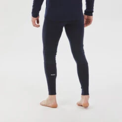 WEDZE Men’s Ski Base Layer Bottoms - BL 900 Navy -WEDZE SHOP men s ski merino base layer bottoms bl 900 blue 4