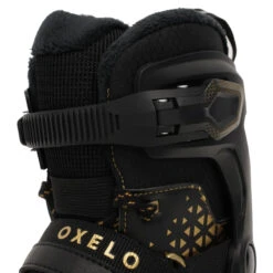 Men's Warm Ice Skates - FIT 520 Warm Black/Yellow -WEDZE SHOP men s warm ice skates fit 520 warm black yellow 6