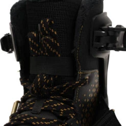 Men's Warm Ice Skates - FIT 520 Warm Black/Yellow -WEDZE SHOP men s warm ice skates fit 520 warm black yellow 7