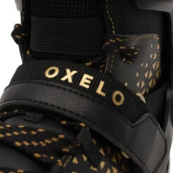 Men's Warm Ice Skates - FIT 520 Warm Black/Yellow -WEDZE SHOP men s warm ice skates fit 520 warm black yellow 9