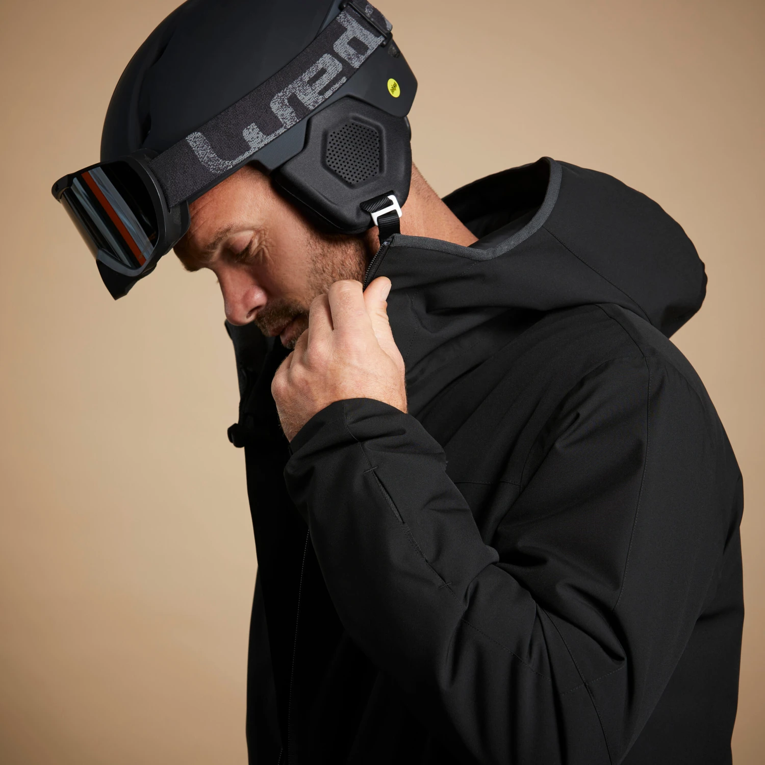 WEDZE Men’s Downhill Ski Jacket - 100 Black 11 WEDZE Men’s Downhill Ski Jacket - 100 Black - Image 11