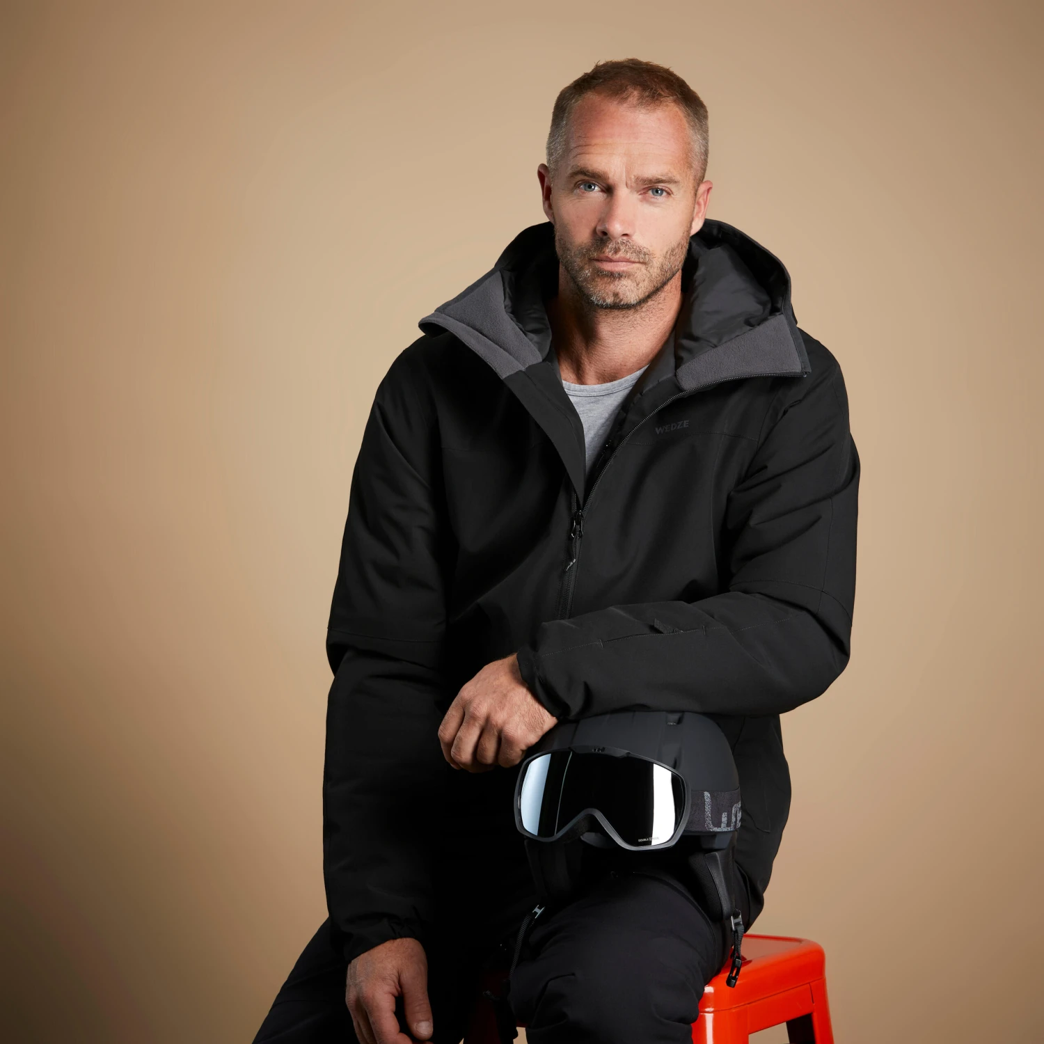 WEDZE Men’s Downhill Ski Jacket - 100 Black 13 WEDZE Men’s Downhill Ski Jacket - 100 Black - Image 13