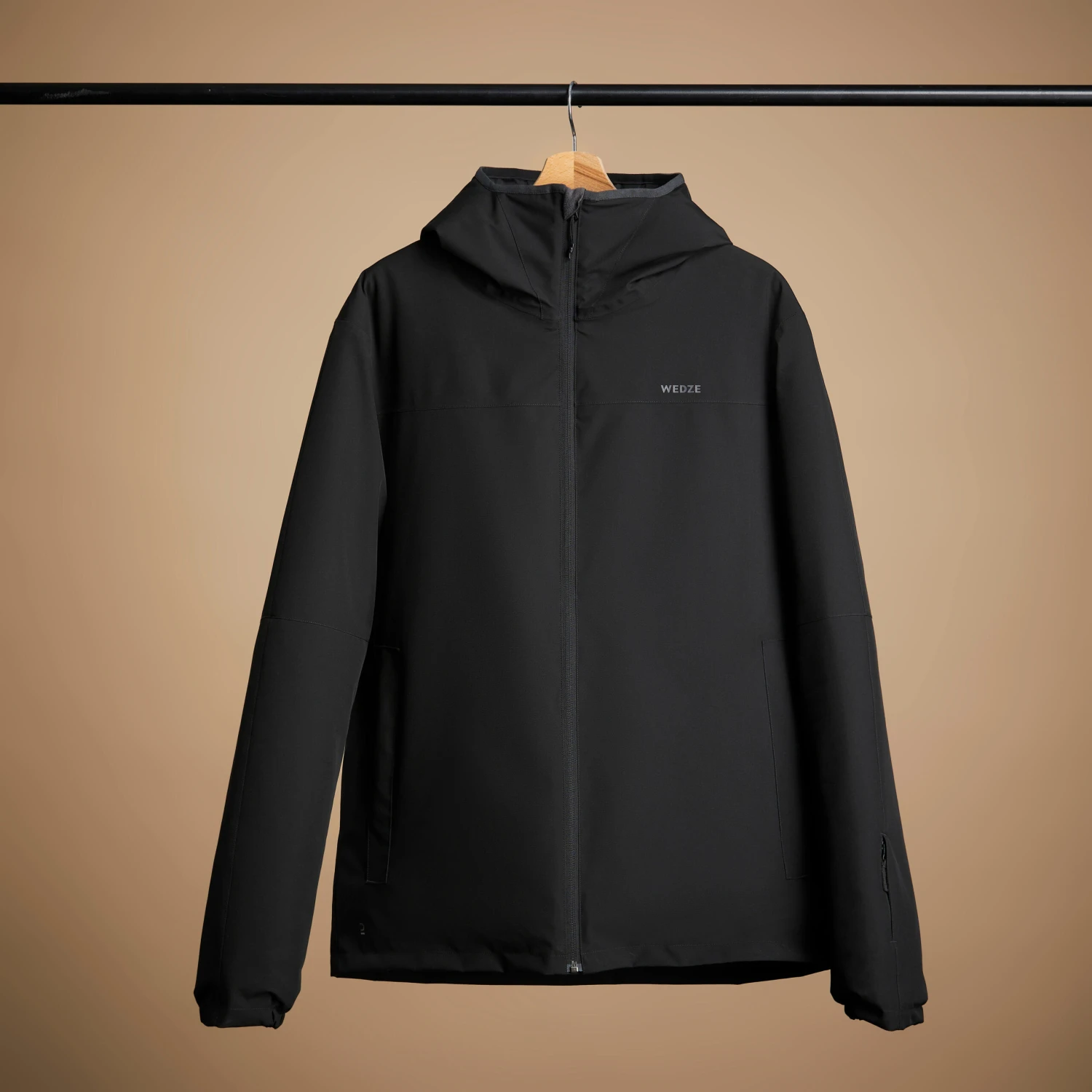 WEDZE Men’s Downhill Ski Jacket - 100 Black 8 WEDZE Men’s Downhill Ski Jacket - 100 Black - Image 8