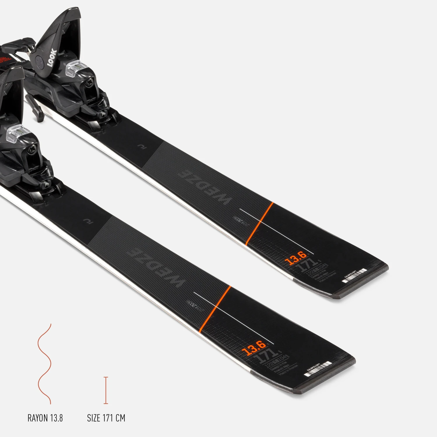 WEDZE Men’s Downhill Skis With Bindings - Boost 900 17 WEDZE Men’s Downhill Skis With Bindings - Boost 900 - Image 17