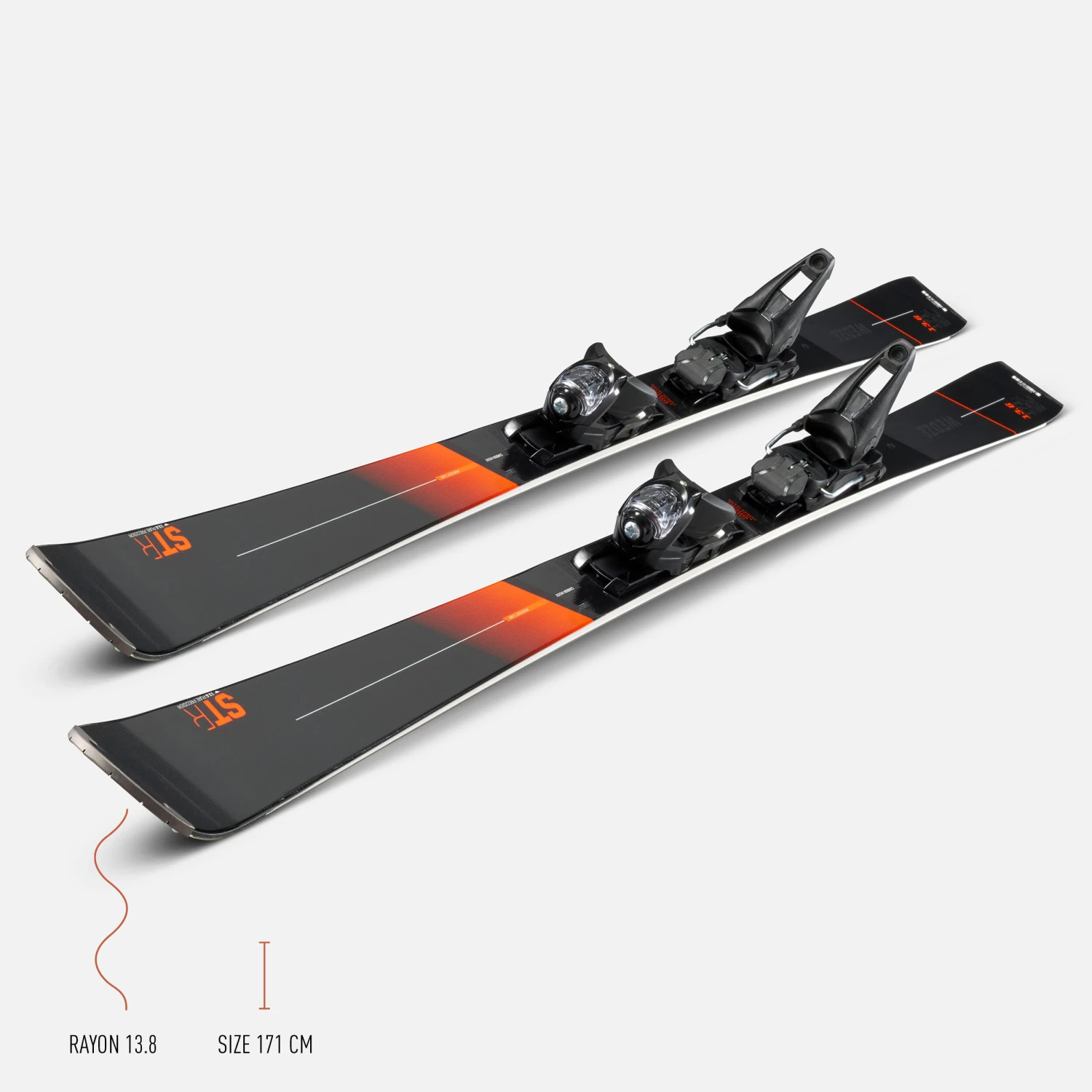 WEDZE Men’s Downhill Skis With Bindings - Boost 900 7 WEDZE Men’s Downhill Skis With Bindings - Boost 900 - Image 7