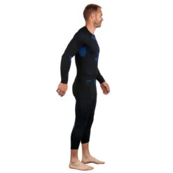 WEDZE Men’s Ski Base Layer Bottoms - BL 580 Black -WEDZE SHOP mens ski base layer bottoms bl 580 i soft black blue 3