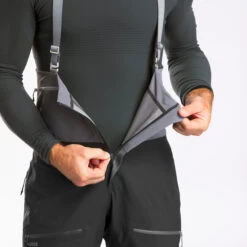 WEDZE Men’s Ski Bib Pants - FR 900 Beige -WEDZE SHOP mens ski bib pants fr 900 beige 5