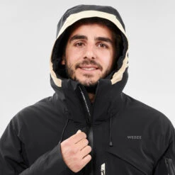 WEDZE Men’s Ski Jacket - 980 Black 23 WEDZE Men’s Ski Jacket - 980 Black -WEDZE SHOP mens ski jacket 980 black 3